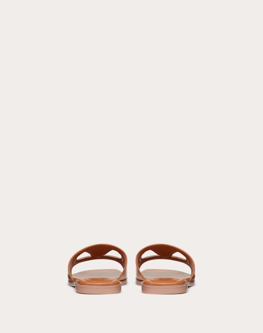 VLOGO CUT-OUT CALFSKIN SLIDE SANDAL - Image 4